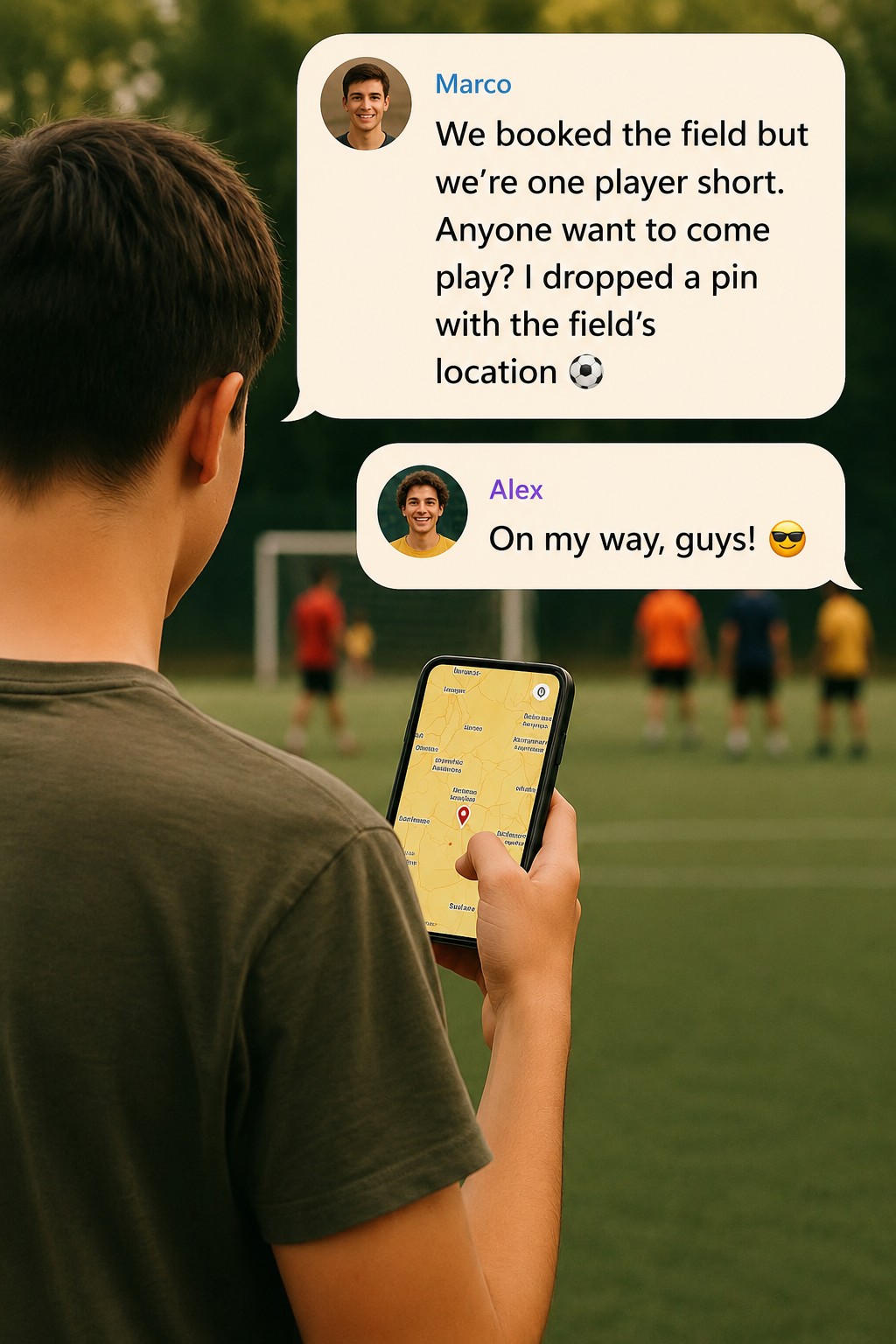 ChatMapp app screen