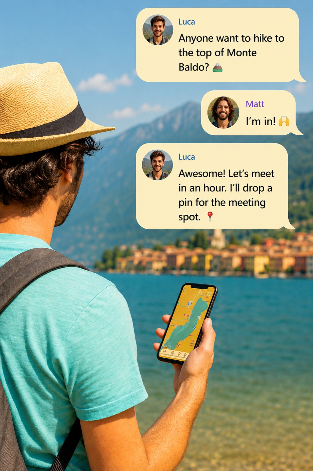 ChatMapp app screen