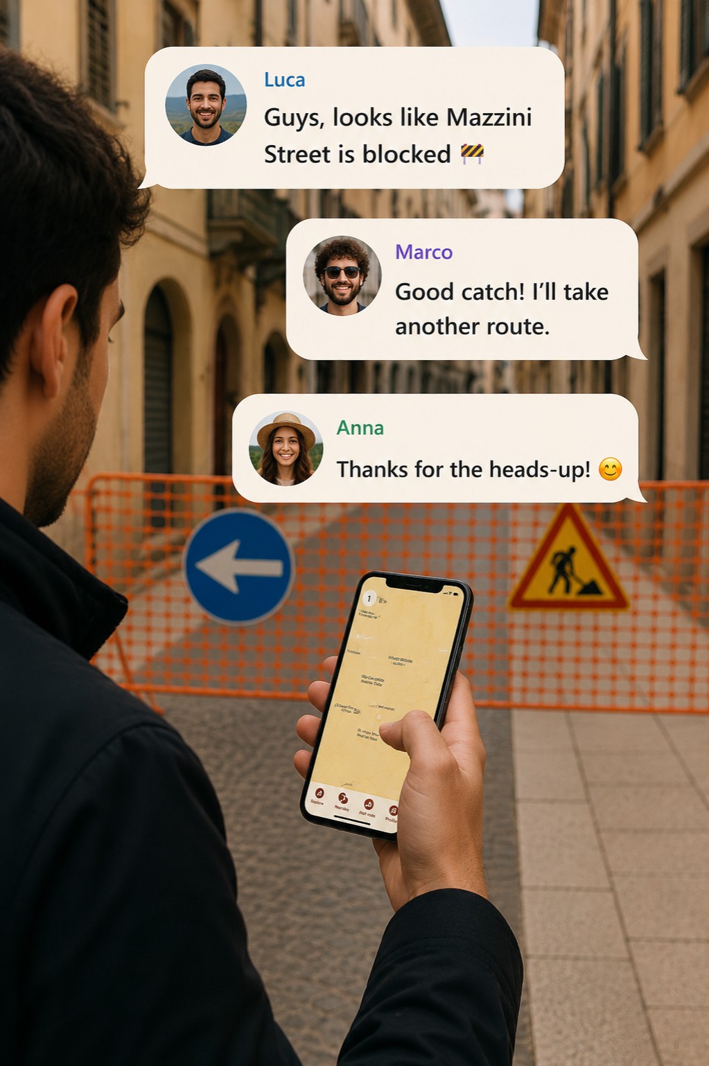 ChatMapp app screen